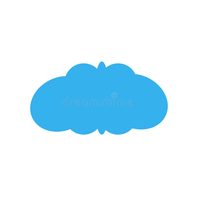 Cloudes ikony wektoru znak i symbol odizolowywający na białym tle ilustracja wektor