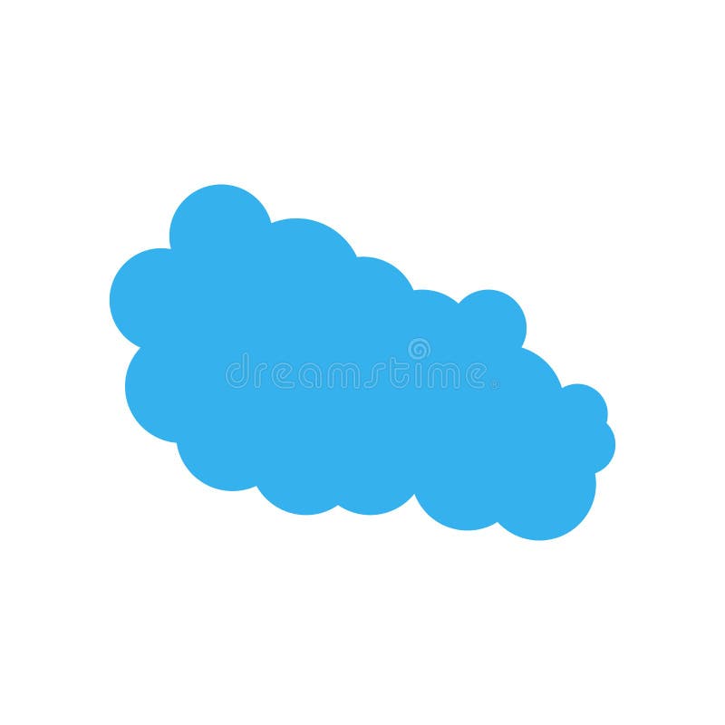 Cloudes ikony wektoru znak i symbol odizolowywający na białym tle ilustracji