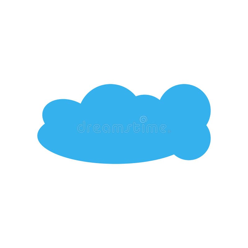 Cloudes ikony wektoru znak i symbol odizolowywający na białym tle ilustracji
