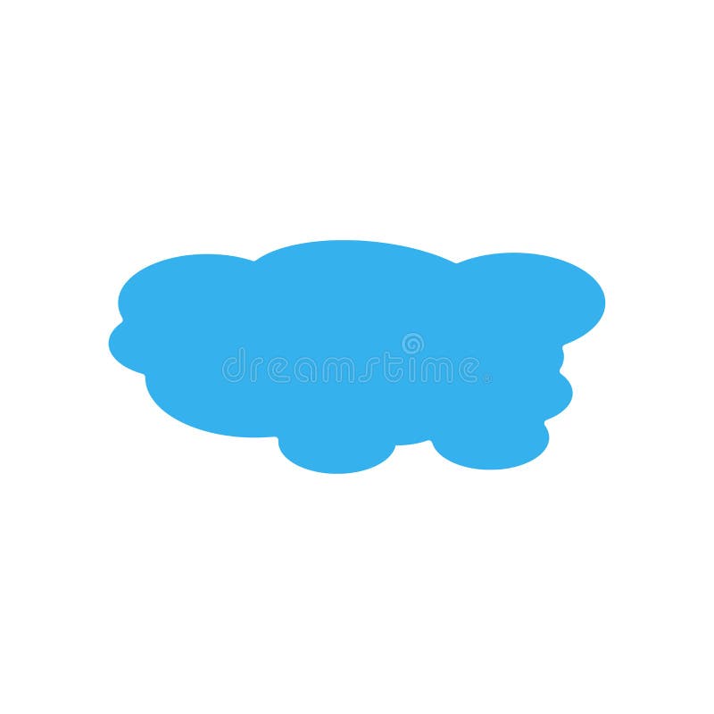 Cloudes ikony wektoru znak i symbol odizolowywający na białym tle ilustracja wektor