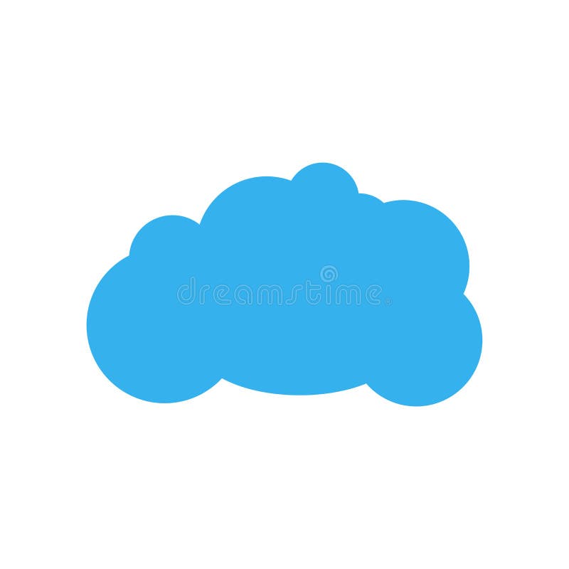 Cloudes ikony wektoru znak i symbol odizolowywający na białym tle ilustracji