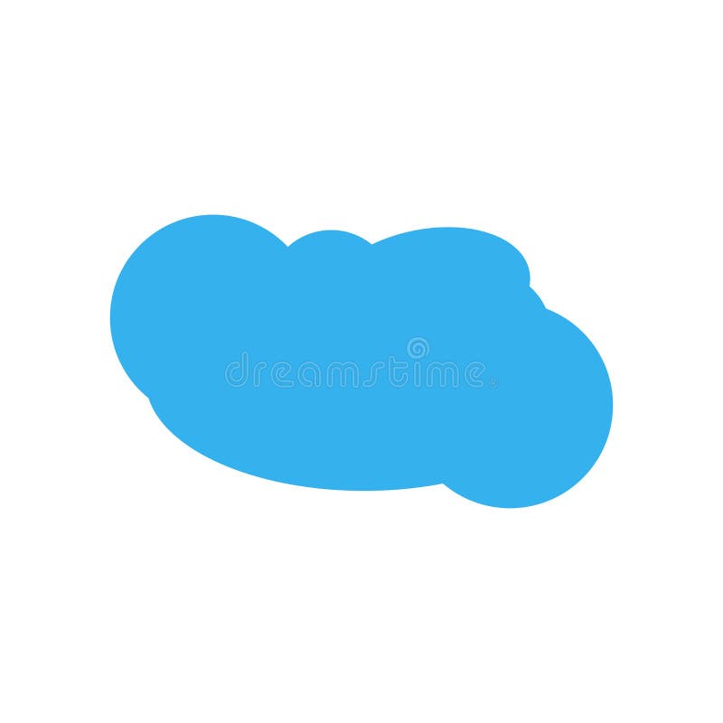 Cloudes ikony wektoru znak i symbol odizolowywający na białym tle ilustracja wektor