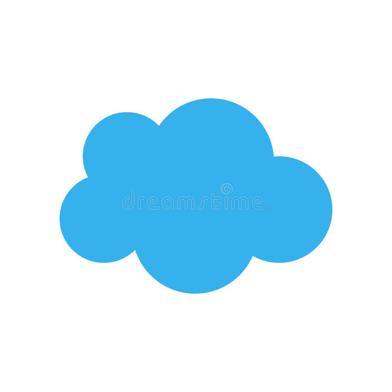 Cloudes ikony wektoru znak i symbol odizolowywający na białym tle ilustracji