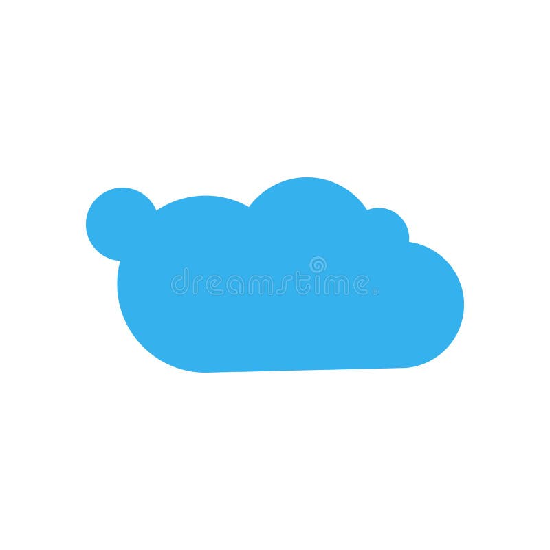 Cloudes ikony wektoru znak i symbol odizolowywający na białym tle ilustracja wektor