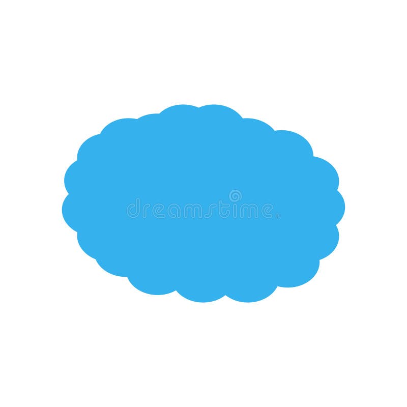 Cloudes ikony wektoru znak i symbol odizolowywający na białym tle ilustracji