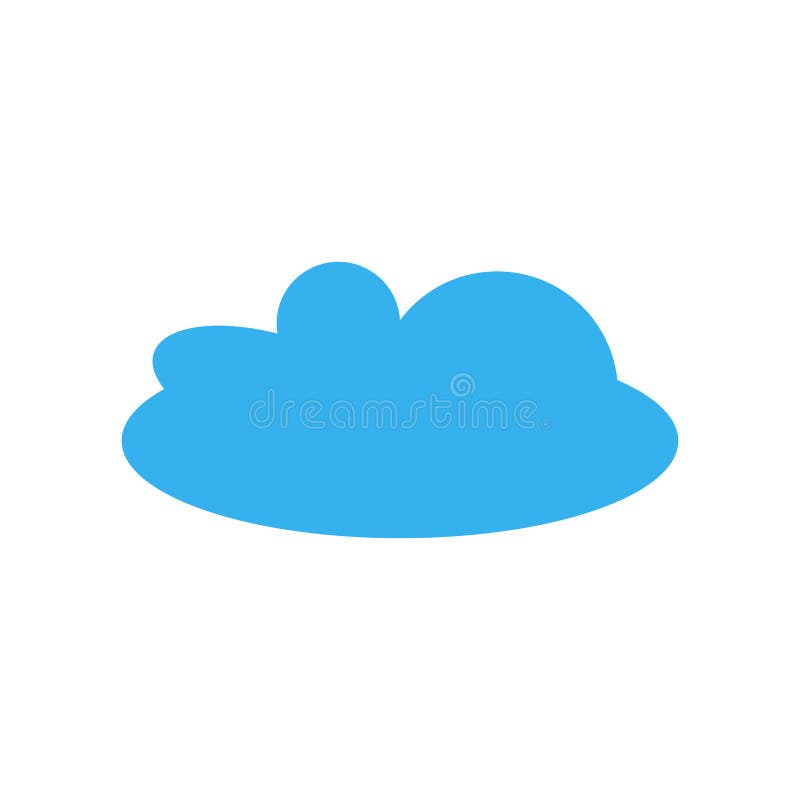 Cloudes ikony wektoru znak i symbol odizolowywający na białym tle ilustracji