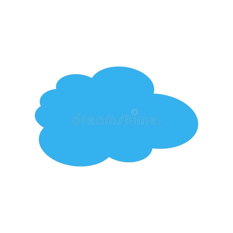 Cloudes ikony wektoru znak i symbol odizolowywający na białym tle ilustracji