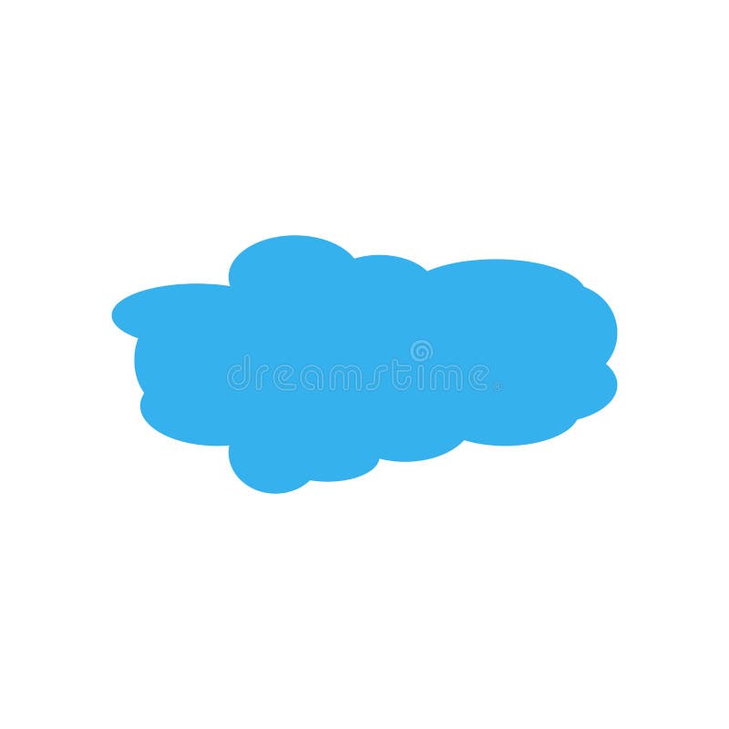Cloudes ikony wektoru znak i symbol odizolowywający na białym tle ilustracji