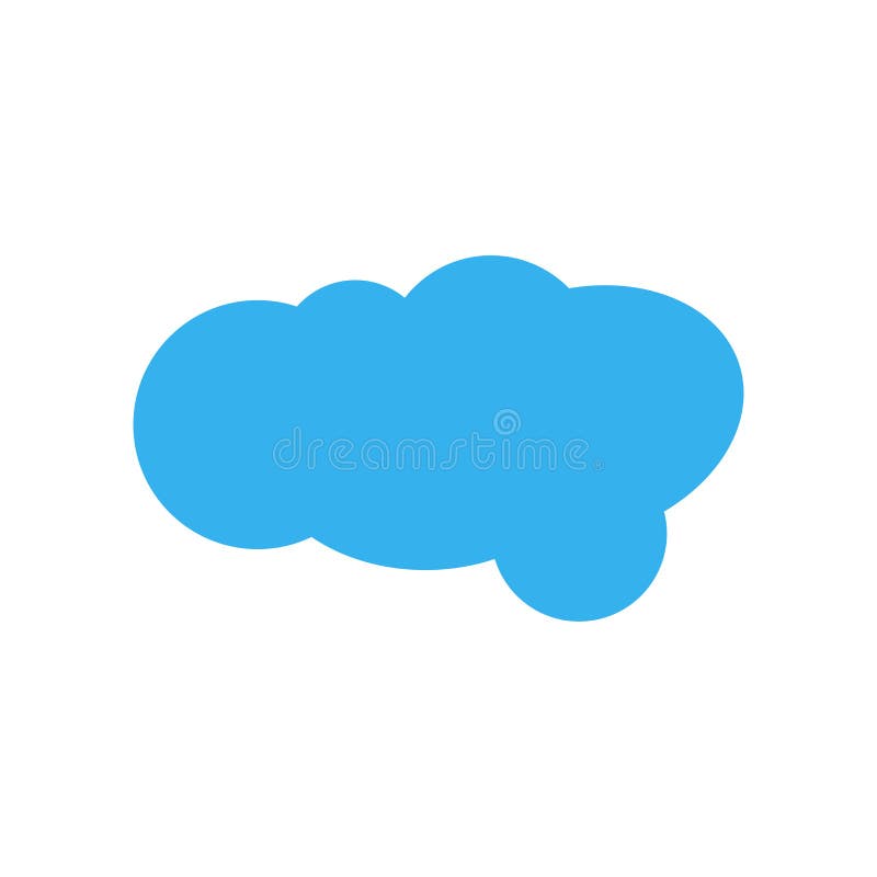 Cloudes ikony wektoru znak i symbol odizolowywający na białym tle ilustracji