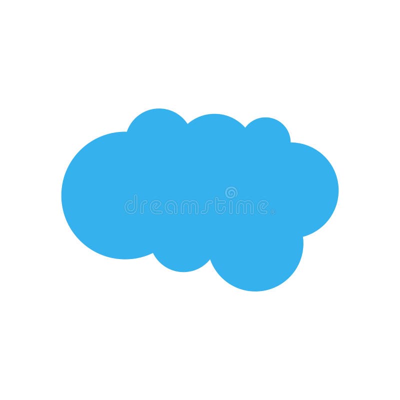 Cloudes ikony wektoru znak i symbol odizolowywający na białym tle ilustracji