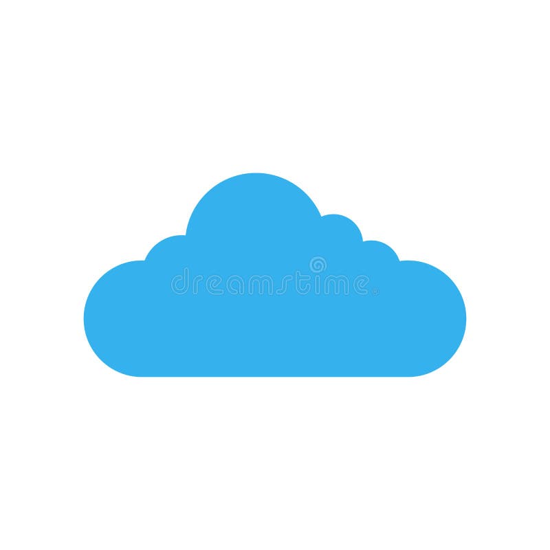 Cloudes ikony wektoru znak i symbol odizolowywający na białym tle ilustracja wektor