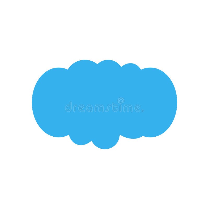 Cloudes ikony wektoru znak i symbol odizolowywający na białym tle ilustracji