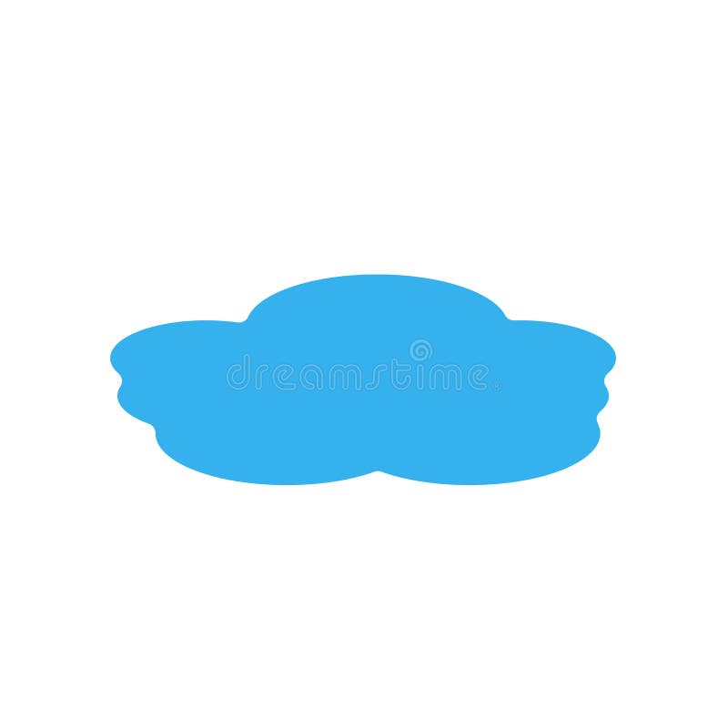 Cloudes ikony wektoru znak i symbol odizolowywający na białym tle ilustracja wektor