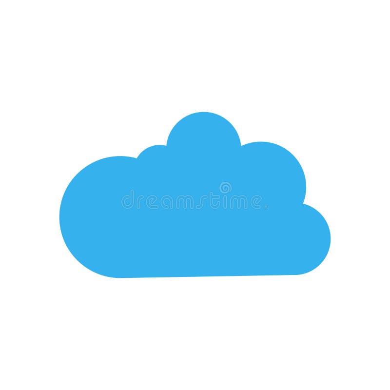 Cloudes ikony wektoru znak i symbol odizolowywający na białym tle ilustracja wektor