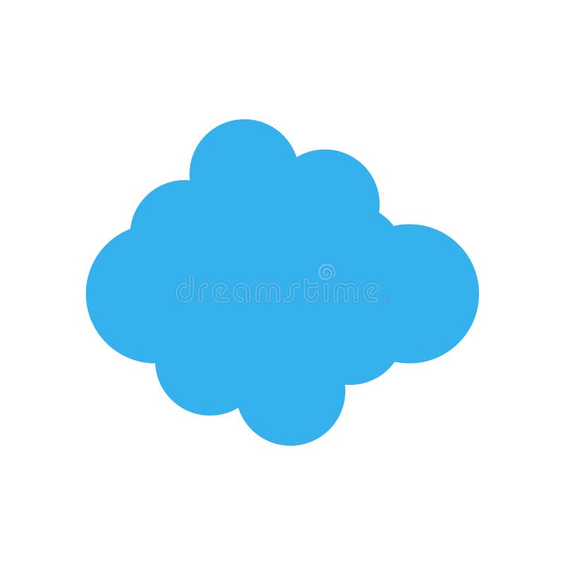 Cloudes ikony wektoru znak i symbol odizolowywający na białym tle ilustracji