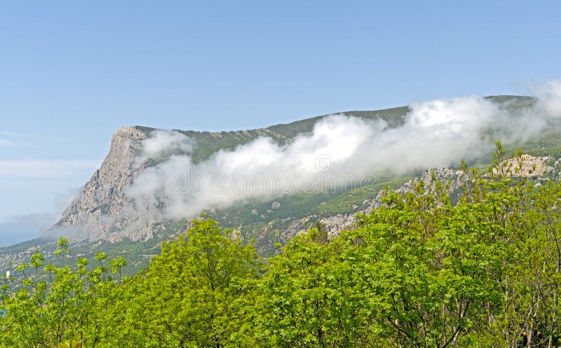 Clouds above a seashore