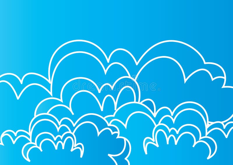 Clouds art vector stock vector. Illustration of clear 6495714