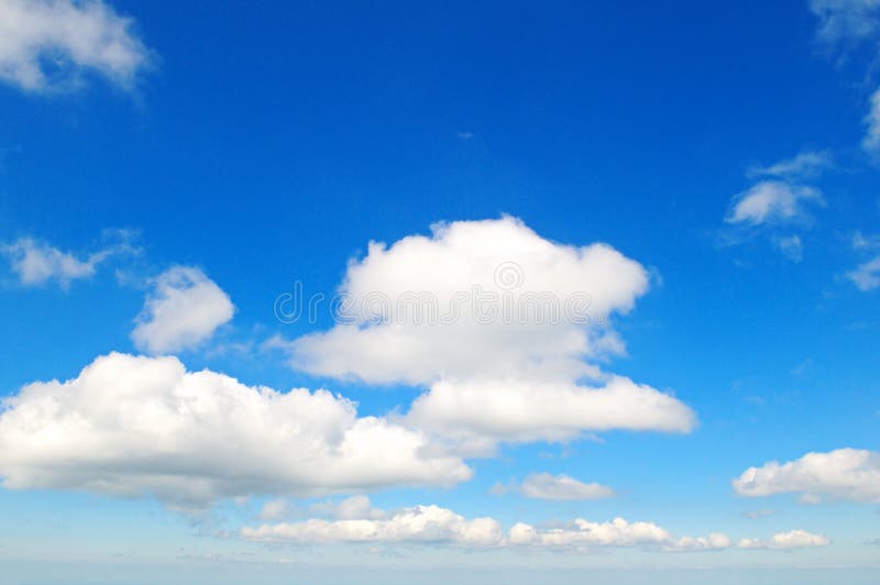 Clouds in the blue sky stock photo