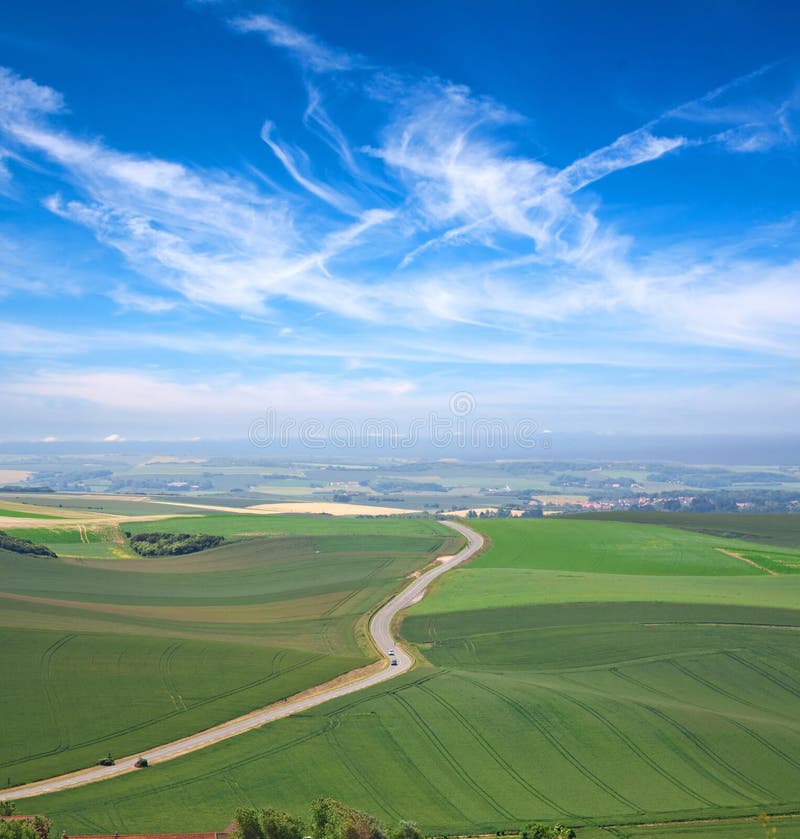 Beautiful Greenery Farm And Landscape View Of White Covered Mountain In  Blue Sky Background HD Bing Wallpapers, HD Wallpapers