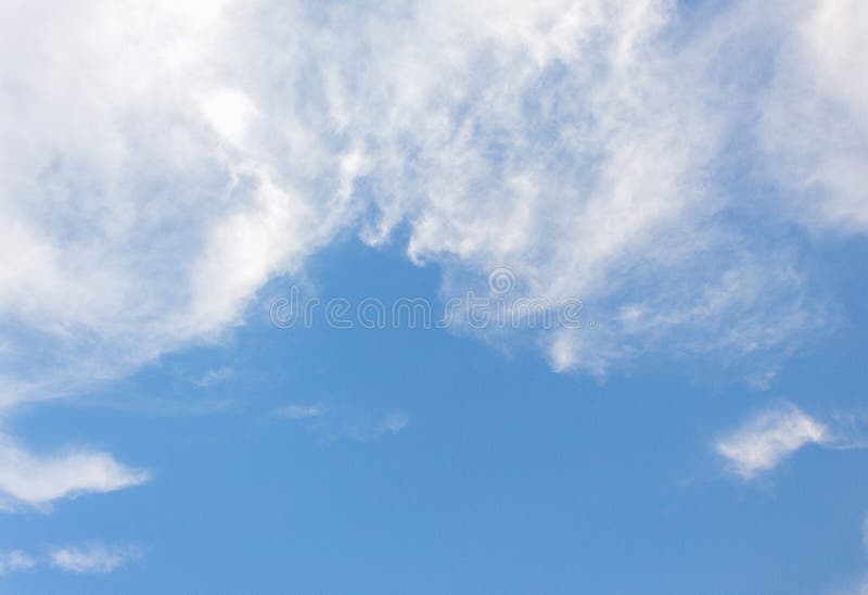 Clouds in the blue sky