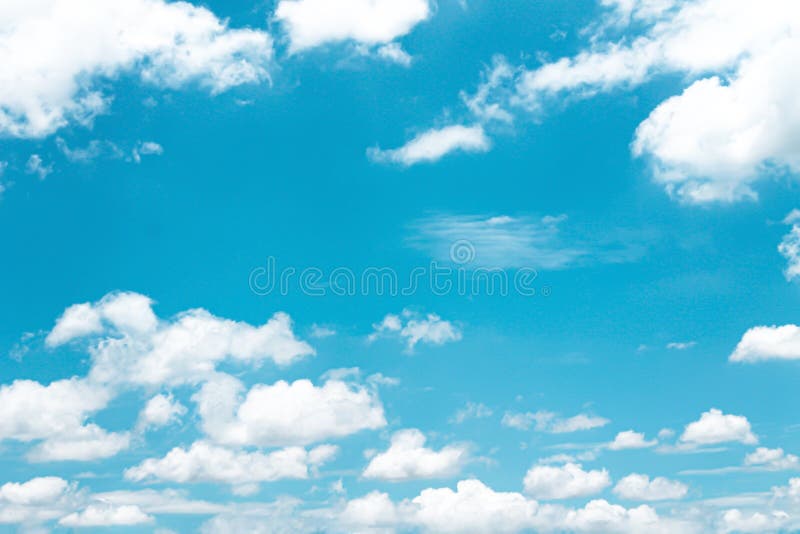 Clouds on Bright Blue Sky Background and Space Stock Image - Image of  clouds, view: 182907813