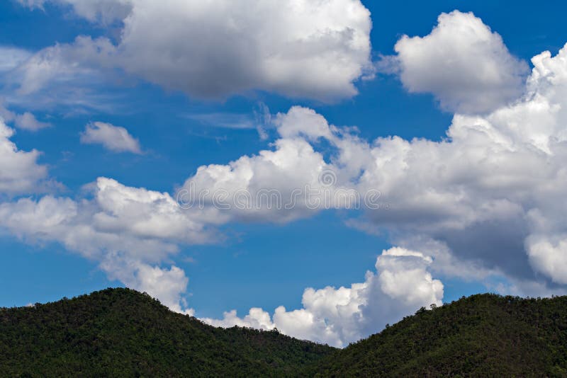 Clouds Cover on the Mountains Stock Image - Image of climate, pattern ...