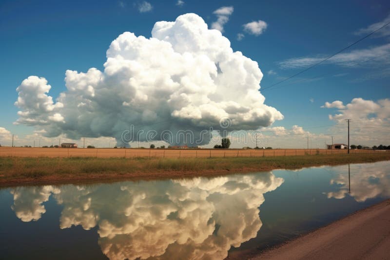 Clouds creating a natural optical illusion in the sky vector illustration