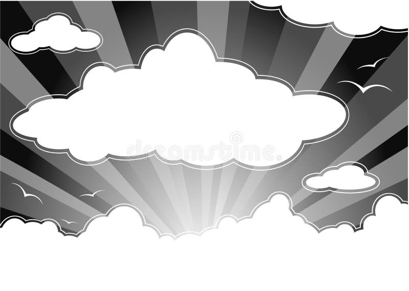 clouds den mörka skyen royaltyfri illustrationer clouds den mörka skyen royaltyfri illustrationer
