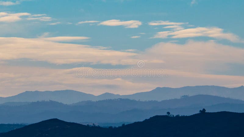 Clouds over Beal`s point Folsom lake