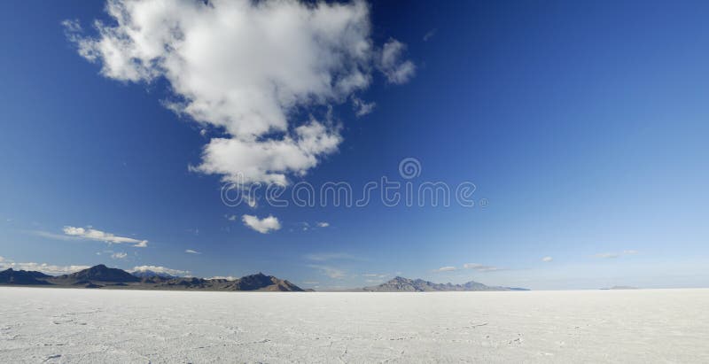 Clouds over Bonneville Salt Flats, Utah