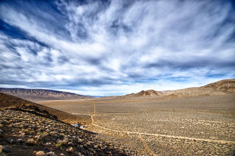 Clouds over Death Valley