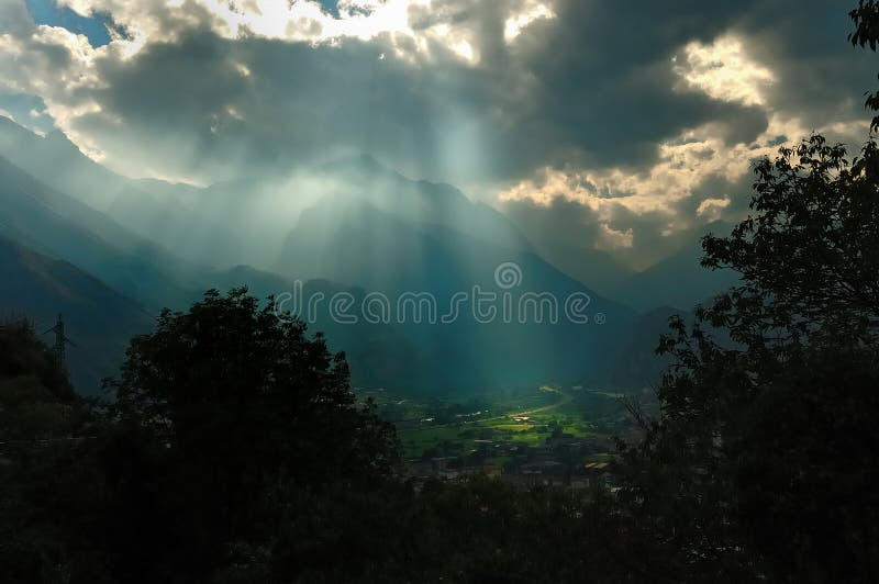 Clouds over Italian Alps no.1