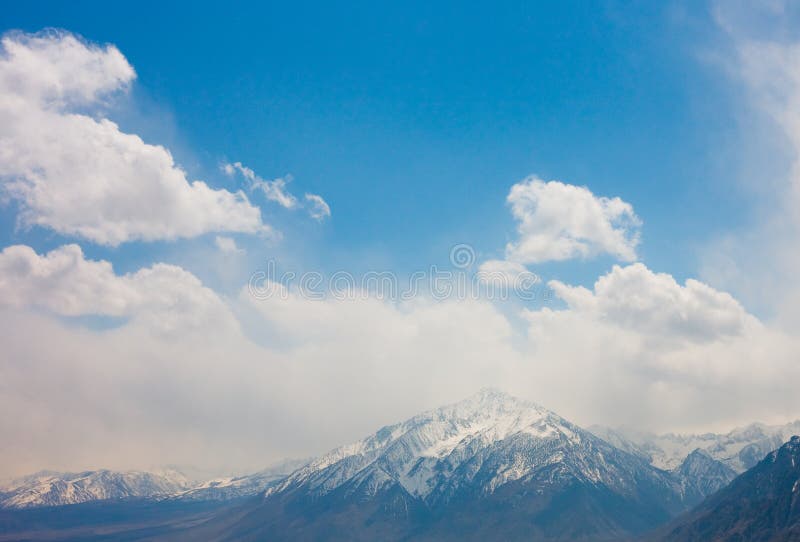 Clouds over mountains