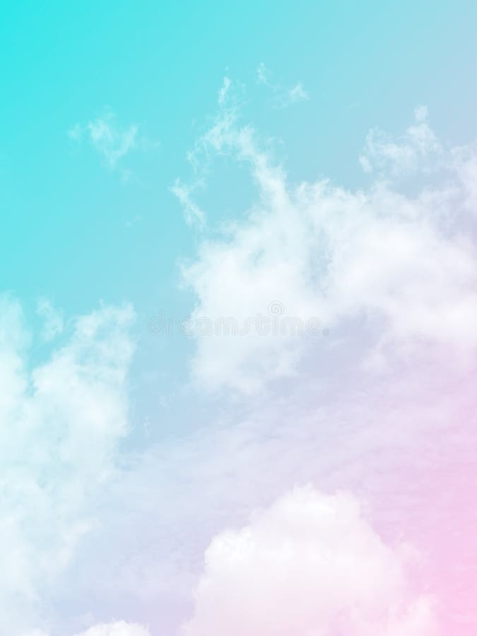 Clouds and Sky with Pastel Background for Cards, Postcards, Posters ...