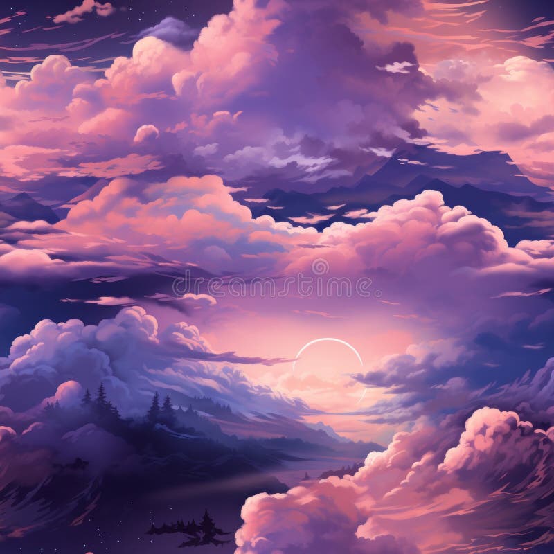 Night Sky Anime Wallpaper Stock Photo, Picture and Royalty Free Image.  Image 206808578.