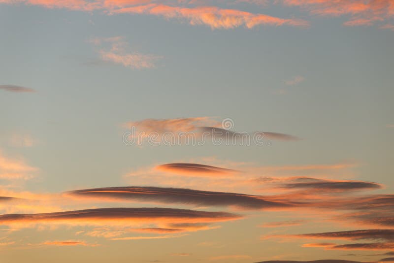 Clouds Sunset Like Stripes Colors for Background Stock Photo Image of
