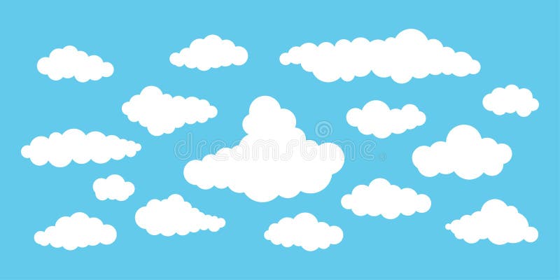 Clouds Vector Weather Icon Set Isolated on Blue Heaven Background Stock Vector - Illustration of fluffy, cartoon: 235201578 Clouds Vector Weather Icon Set Isolated on Blue Heaven Background Stock Vector - Illustration of fluffy, cartoon: 235201578