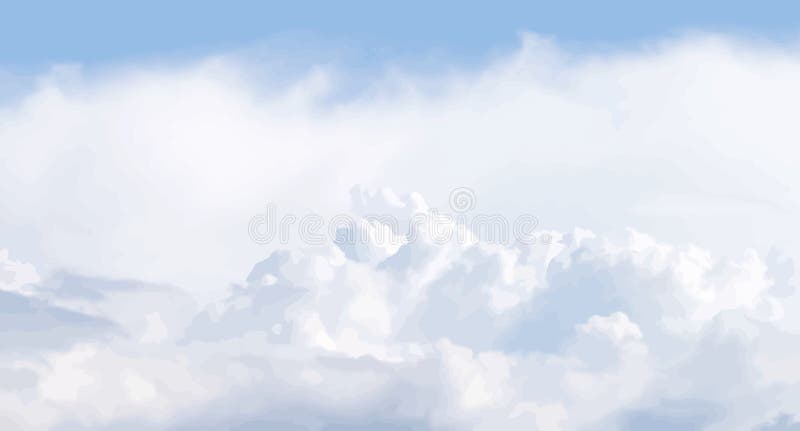 Cloudscape seamless pattern, cartoon fluffy clouds in blue sky, vector  background. Cloudy summer sky with fluff clouds pattern, fresh air or  heaven and kids cartoon design Stock Vector Image & Art 