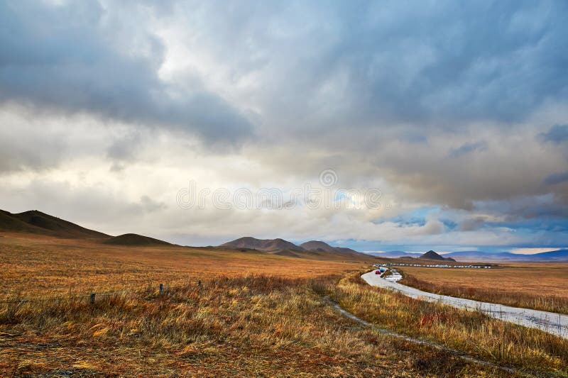 Cloudscape and path