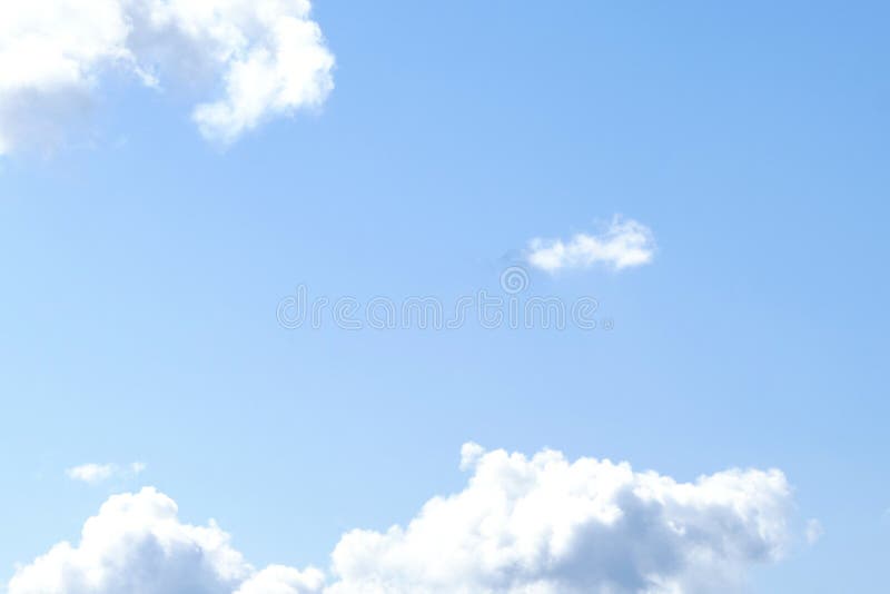 Atmospheric Blue Cloudy Sky Behind Silhouettes Of City Buildings