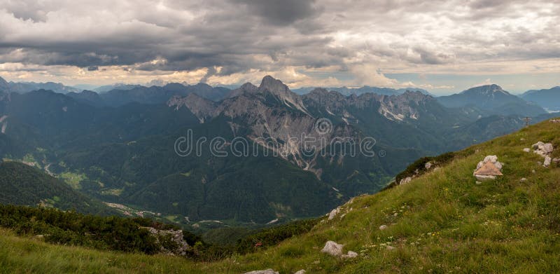 Cloudy Day in the Beautiful Carnic Alps, Paularo, Friuli-Venezia Giulia ...