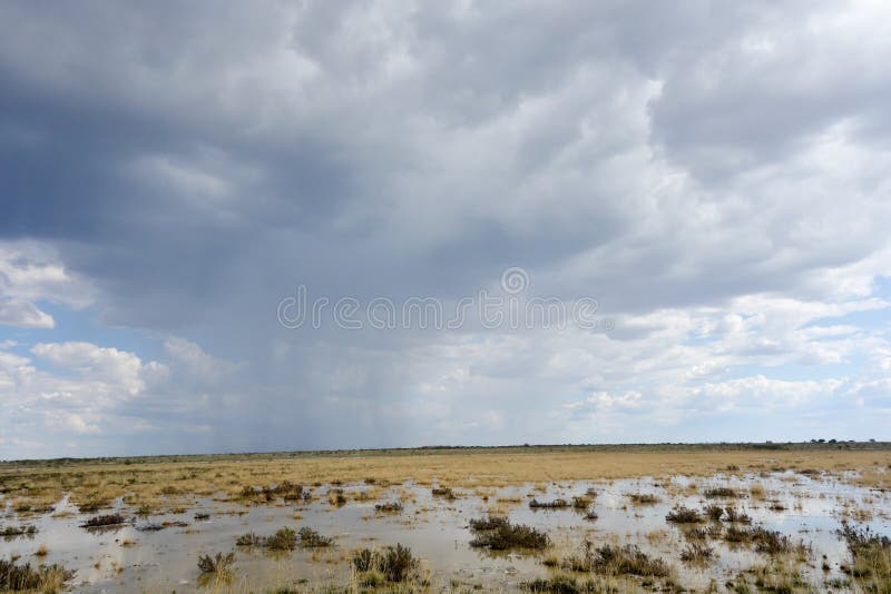 Cloudy krajobrazu obrazy royalty free