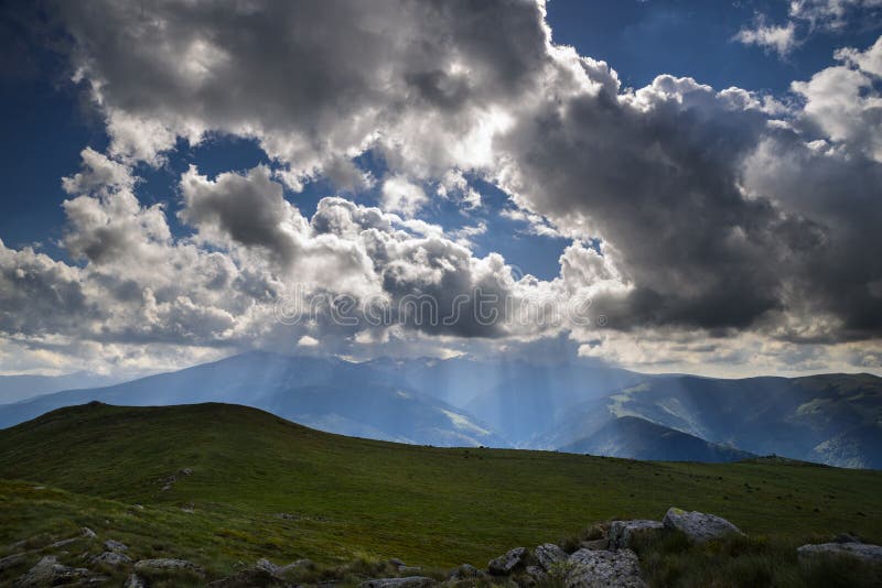 Cloudy krajobrazu obraz royalty free