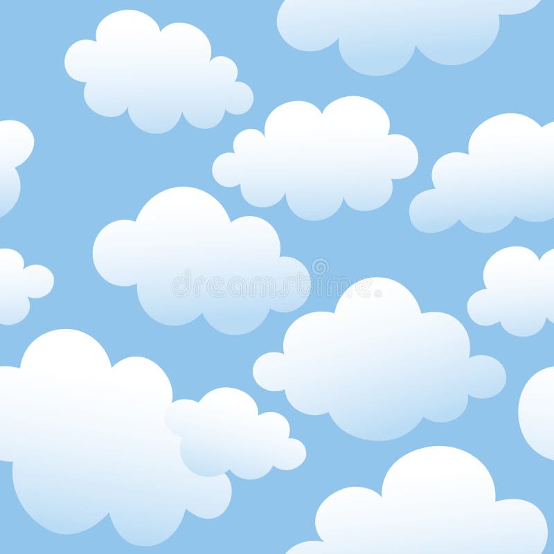 Cloudy seamless background