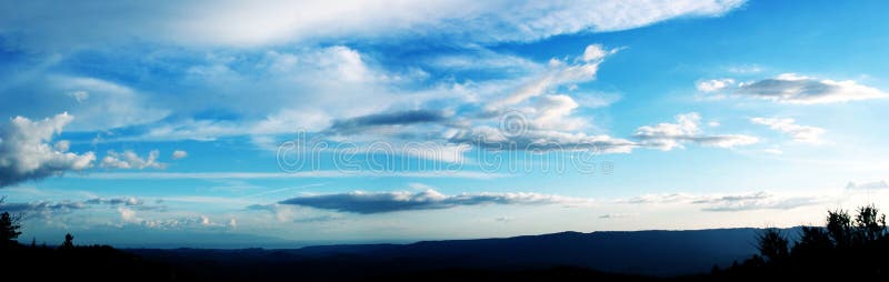 Sky panorama stock image. Image of space, nature, white - 2725037