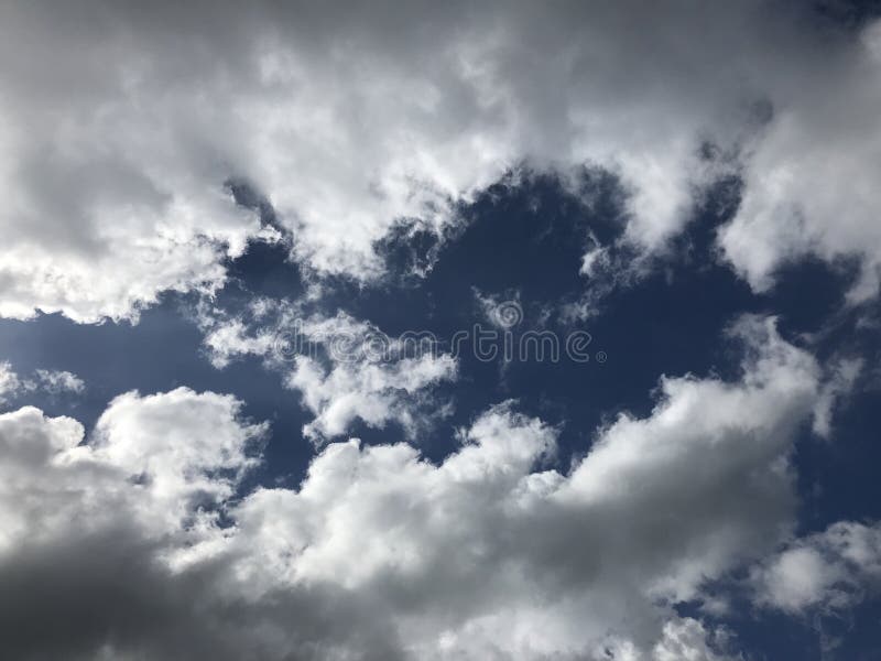 Cloudy sky on a bright day royalty free stock image Cloudy sky on a bright day royalty free stock image