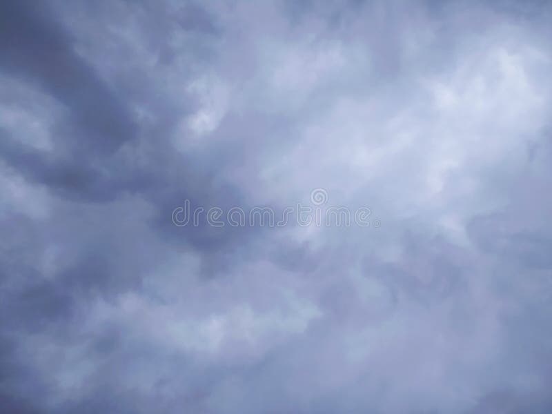 Cloudy Sky, before the Rain Fell, Soothe the Looking Eye Stock Image