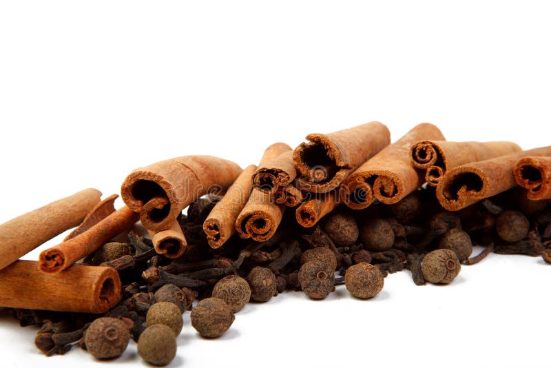Clove cinnamon and pepper stock image. Image of natural 62563519