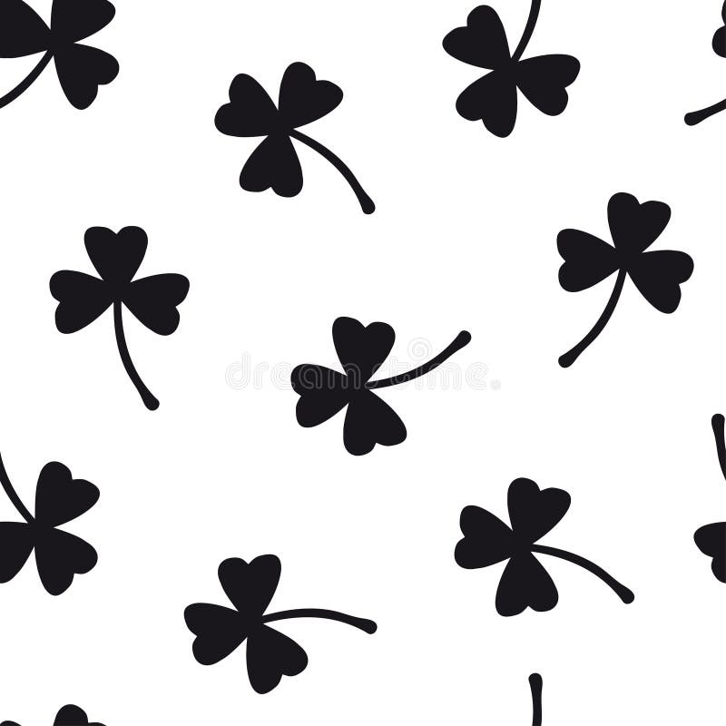 Clover seamless pattern with three leaf royalty free illustration Clover seamless pattern with three leaf royalty free illustration