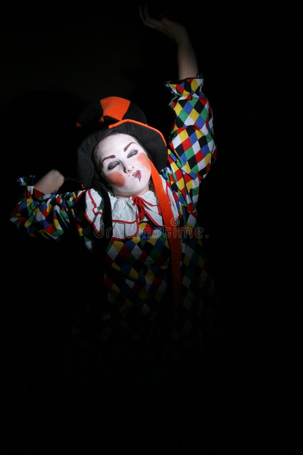Clown stock image. Image of costume, geisha, joker, painted - 1509225